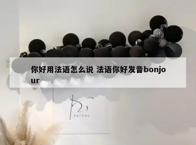 你好用法语怎么说 法语你好发音bonjour